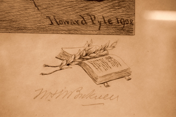 Figure 6. Bicknell’s signature and drawing by Pyle